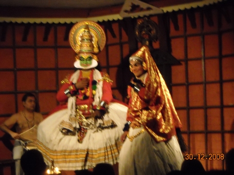 A Kathakali representation at Cochin Cultural Centre, Cochin, India