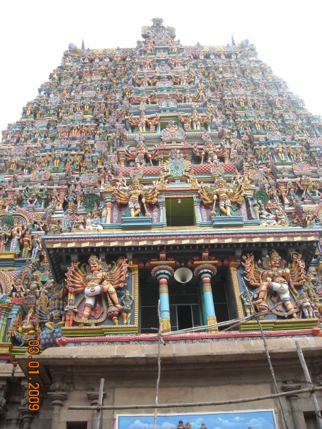 The most beautiful Hindu Temple,  Meenakshi Temple in Madurai, India
